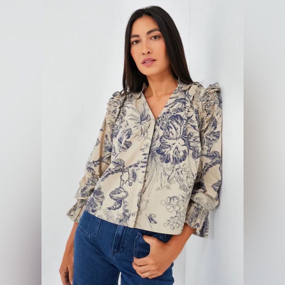 Tuckernuck Love The Label Women’s Yaffe Print Jessie Tapestry Boxy Feminine S